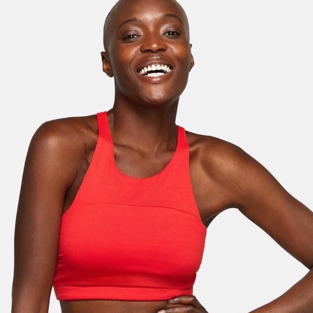 Outdoor Voices Red Tech Sweat crop